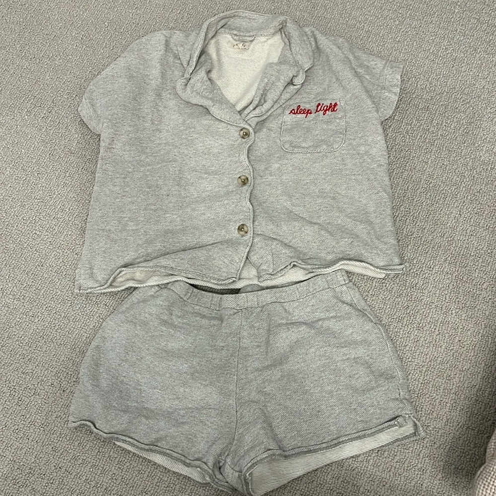 Madewell Embroidered Sleep Tight Pajama Set